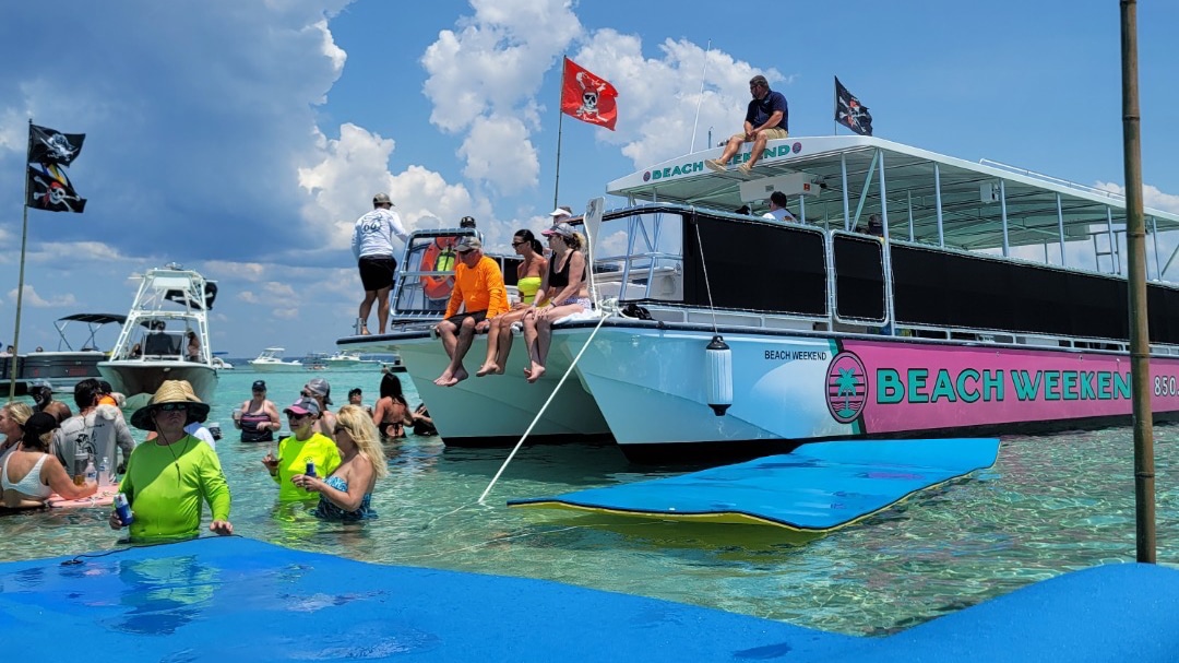 crab island catamaran swim & chill