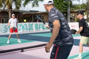 Playing Pickleball