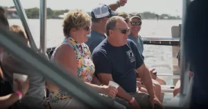 Couple on Pontoon Excursion