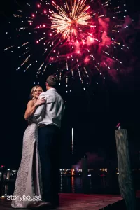 Fireworks with Married Couple at the Venue